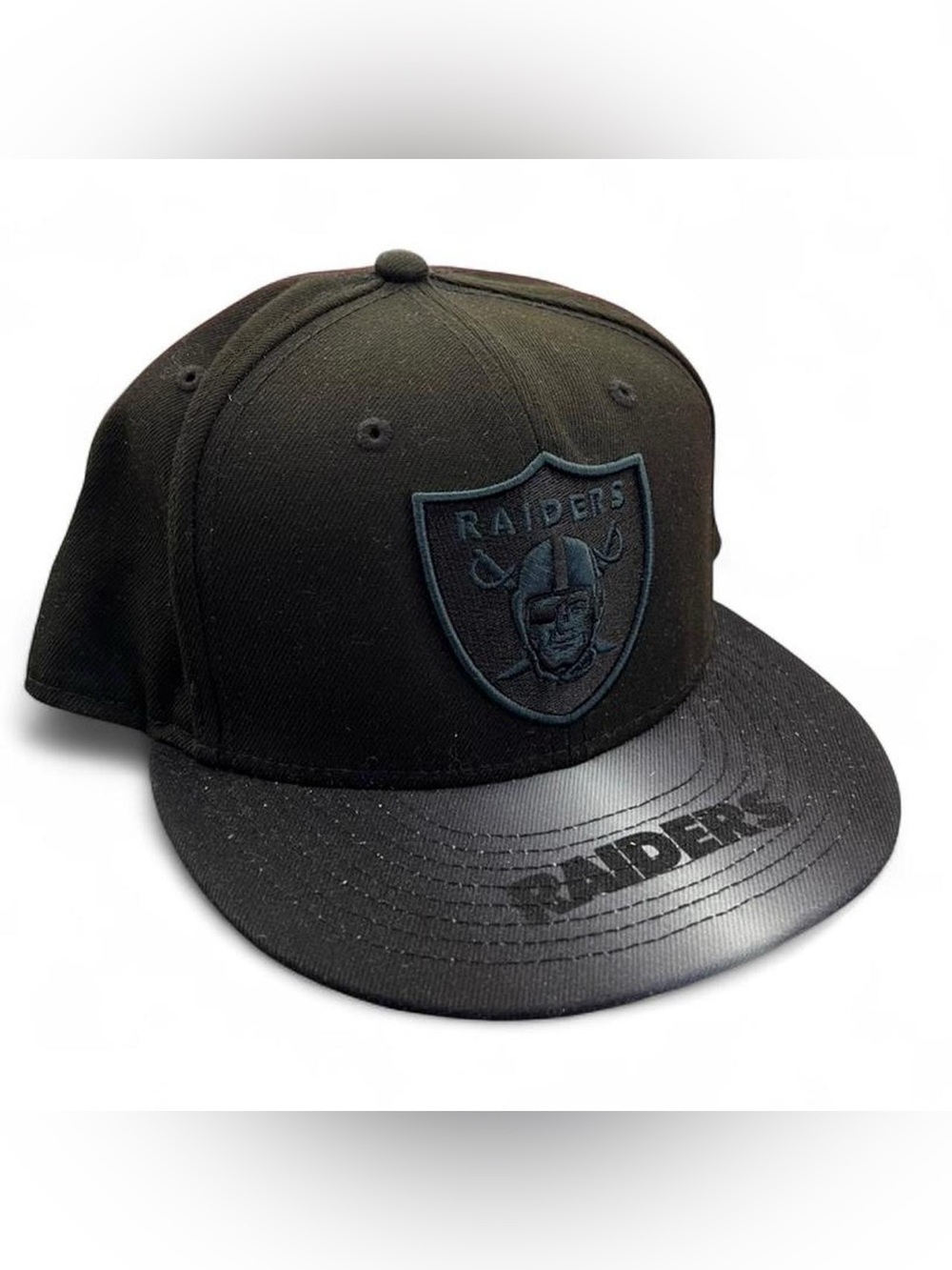 Mens New Era Las Vegas Raiders Fitted Hat size 7 1/2